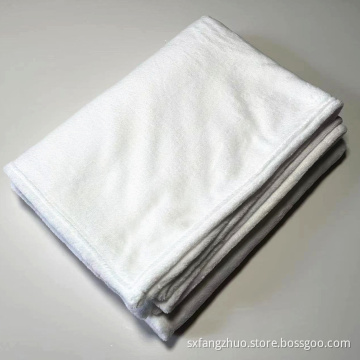 50*60inch 280gsm polyester soft flannel custom white sublimation blank blankets